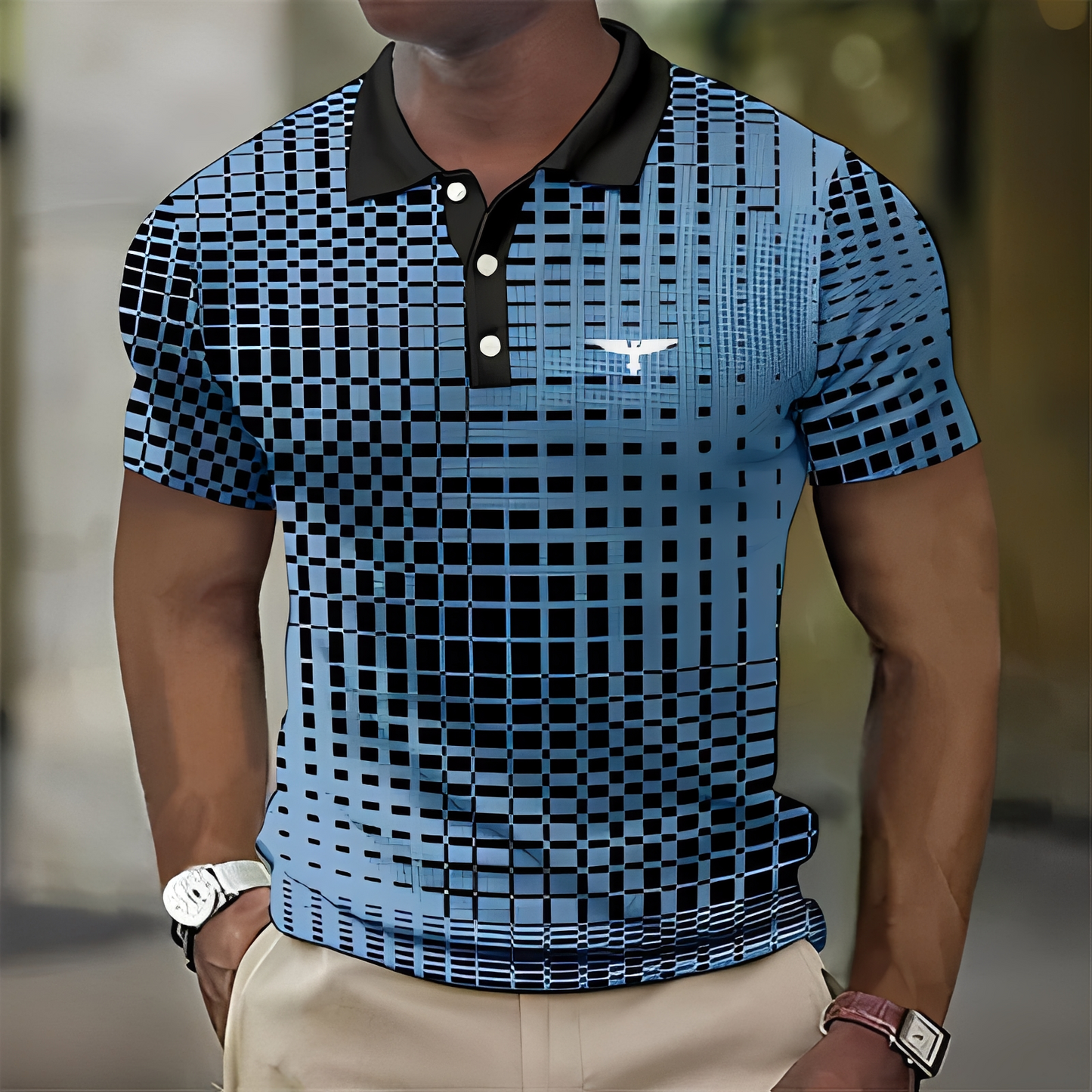 Herren Slimfit Poloshirt Baumwolle