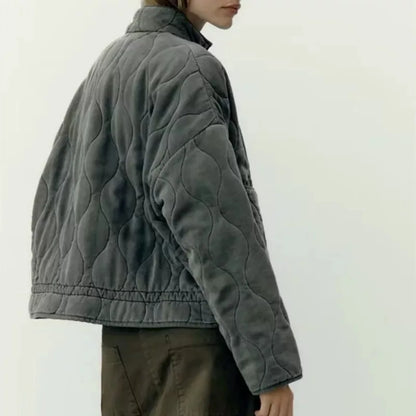 Damen Gesteppte Leichtjacke Quilted Bomberjacke