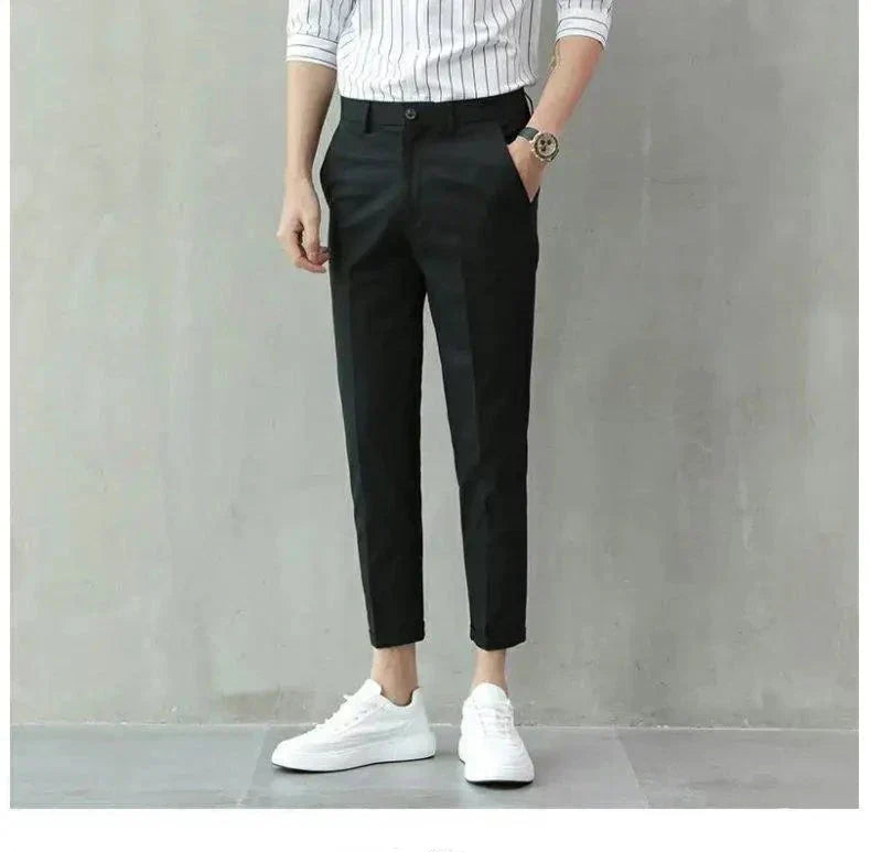 Herren Slim-Fit-Hose Elegant Zeitlos