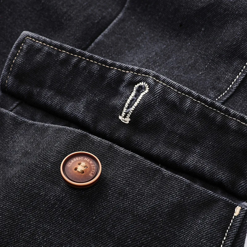 Männer Slimfit Blazer Denim Modern