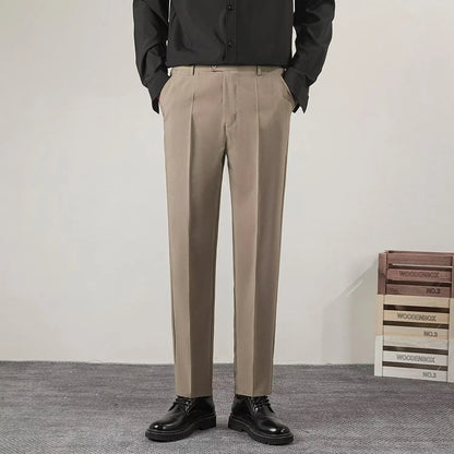 Herren Slimfit Hosen Elegant Bürohosen