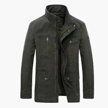 Herren Freizeitjacke Stehkragen Multitaschen Lässig Outdoor