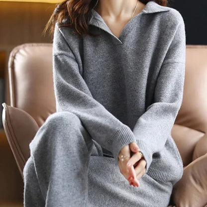 Damen Sportset Pullover Hose Baumwolle