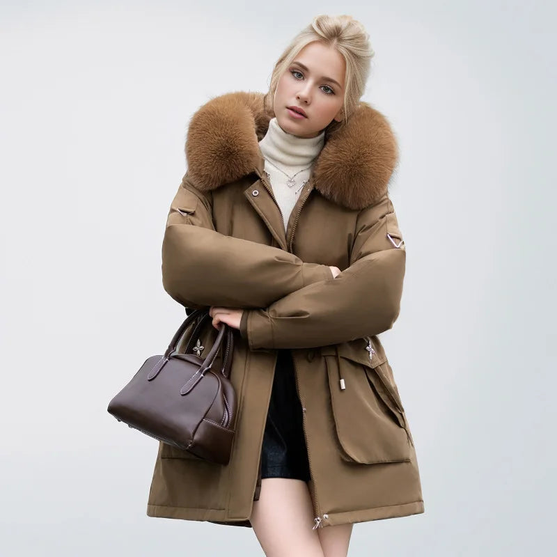 Damen Kunstfelljacke Stilvoll