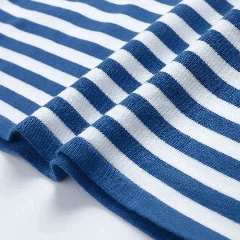 Gestreifter Damenpullover Modern Casual