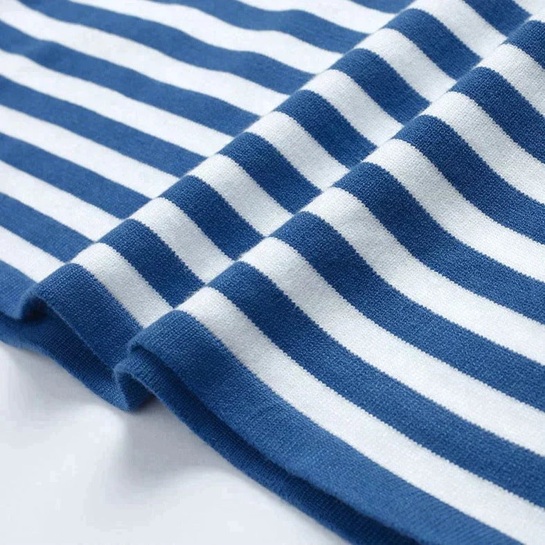 Damen Langarmshirt Gestreift Modern Lässig