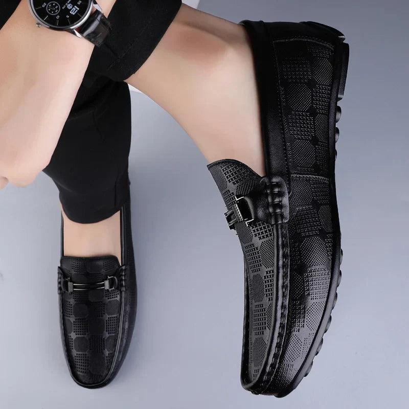 Italienische Herren Lederloafer Echtleder