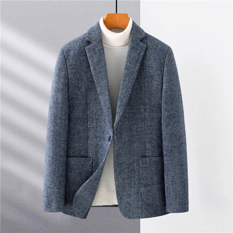 Herren Blazer Slim Fit Grau