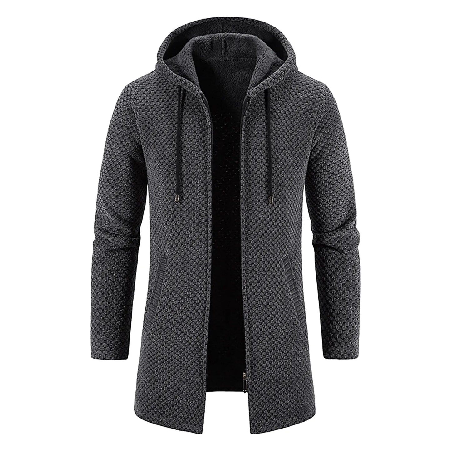 Herren Langmantel Warm Wasserabweisend Kapuze