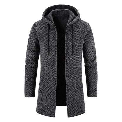 Herren Langmantel Warm Wasserabweisend Kapuze