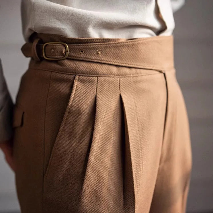 Herren Slimfit Hose Braun Kaffee Farbe