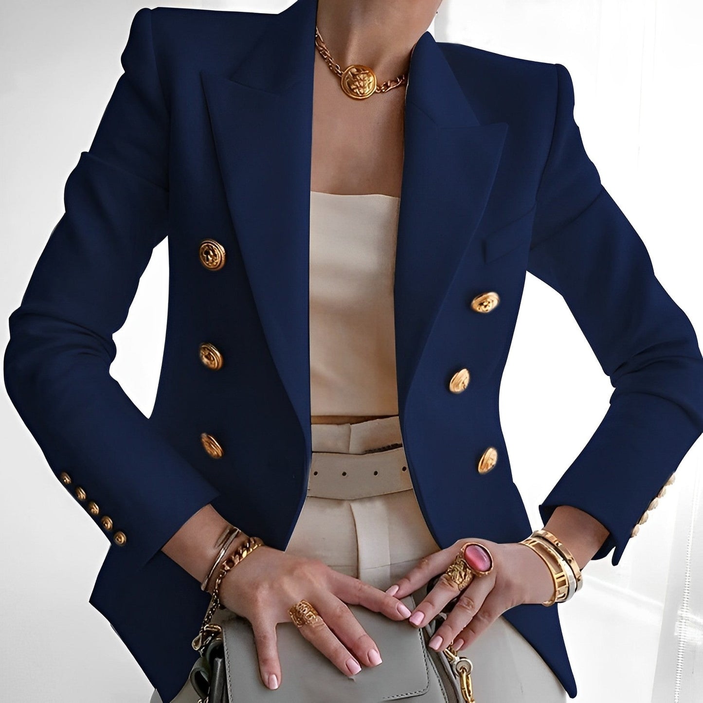 Damenjacke Eleganter Schmaler Schnitt
