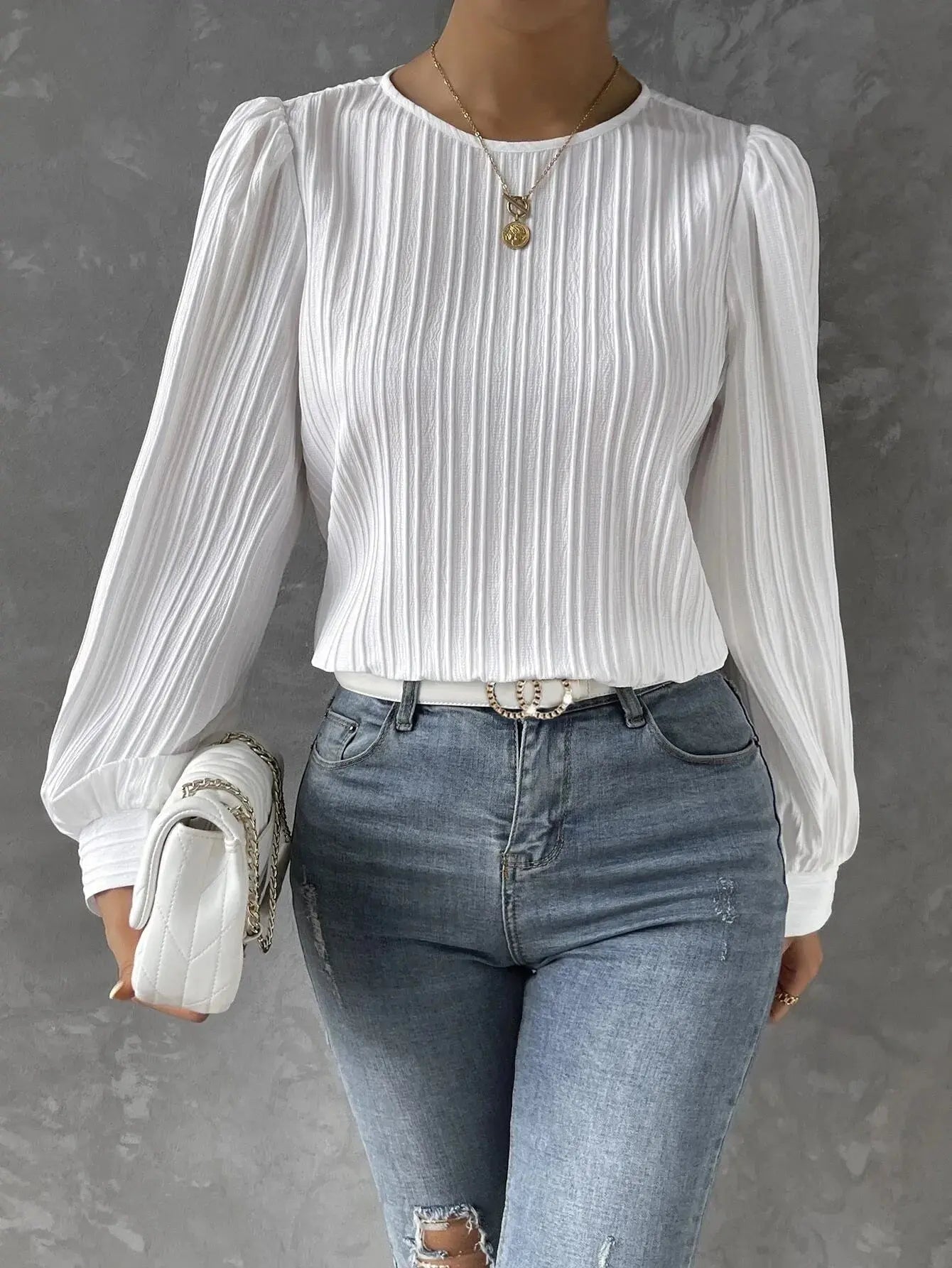 Damenbluse Elegante Zeitlose Bluse Modern - Norvielle