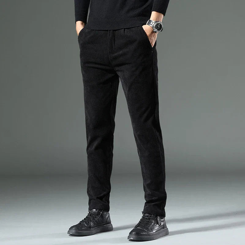 Schwarze Herren-Chino-Hose Slim-Fit - Norvielle