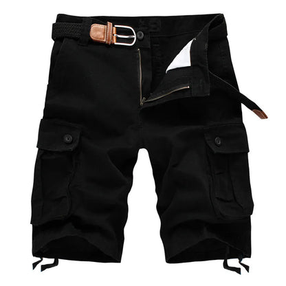 Herren Cargo Shorts Baumwolle Bequem Sommer
