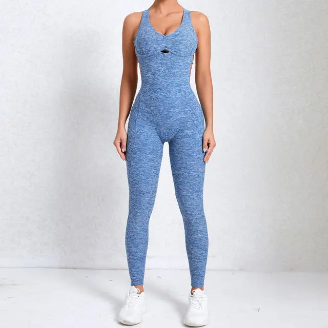 Damen Sport-Overall Rückenfrei Bequem