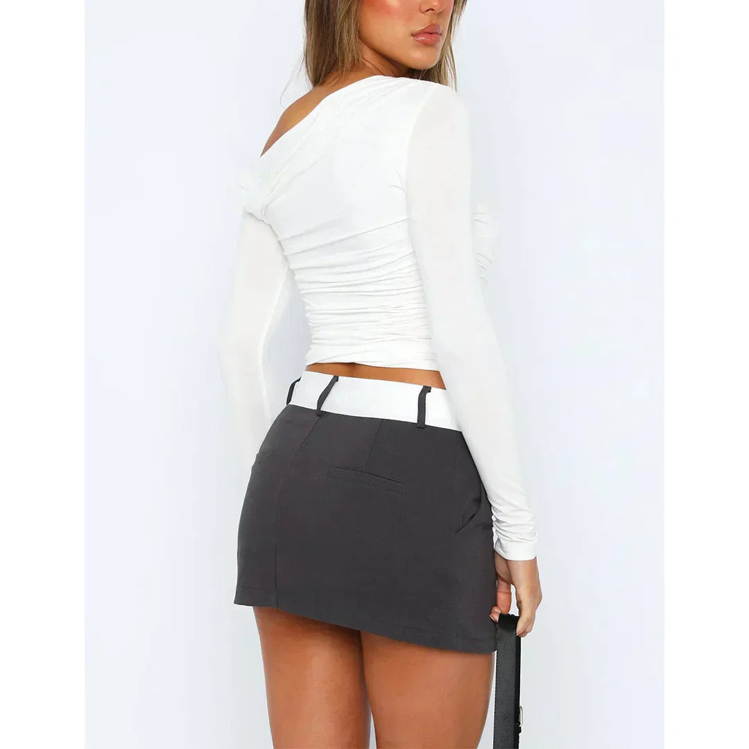 Damen Langarmtop Modern Twisted Design