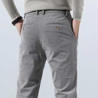 Graue Herren Chino Hosen Slim Fit