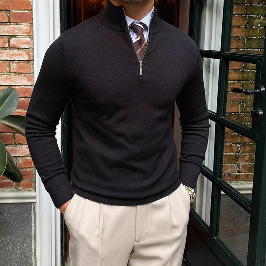 Herren Pullover Viertelzip Bequem Frühjahr - Norvielle