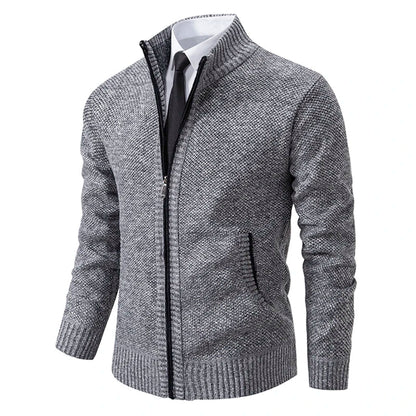 Damen Strickcardigan Reißverschluss Warm