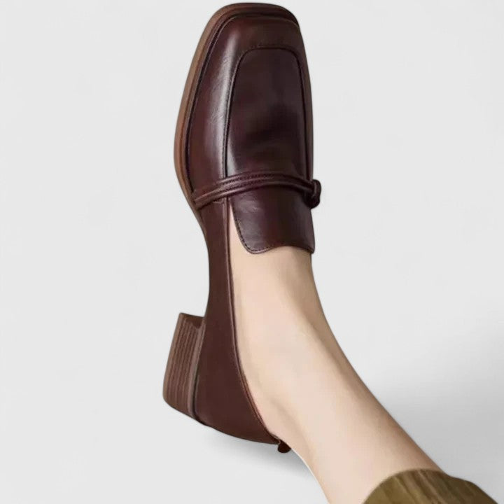 Damen Slip-On Loafer Schuhe Bequem Klassisch