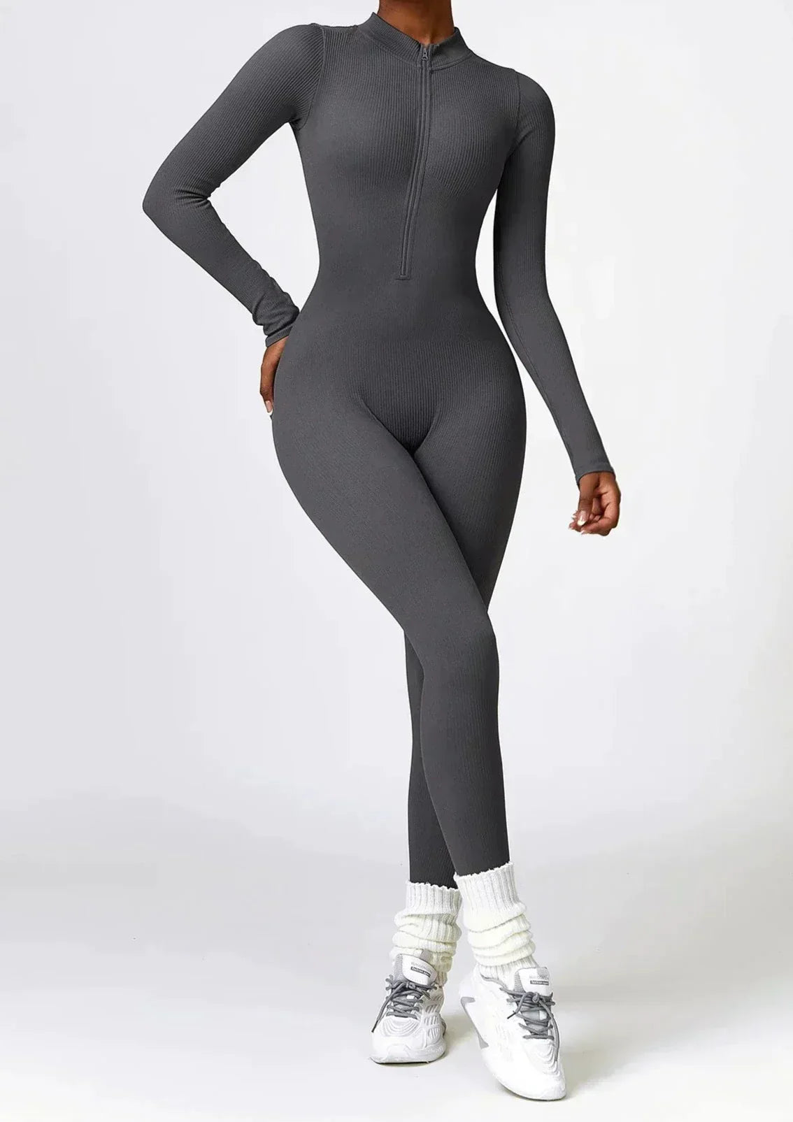 Damen Sportanzug Stretch Jumpsuit Aktiv