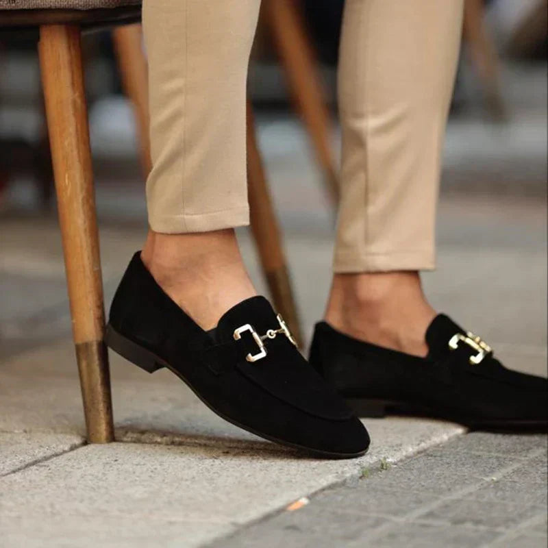 Herren Loafers aus Wildleder mit Schnürung Elegant
