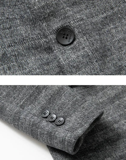 Herren Blazer Grau Khaki Slim Fit