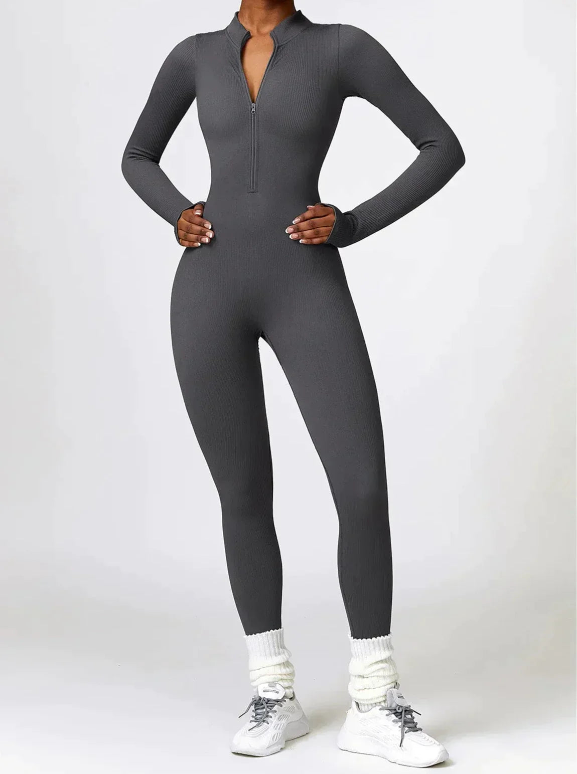 Damen Sportanzug Stretch Jumpsuit Aktiv