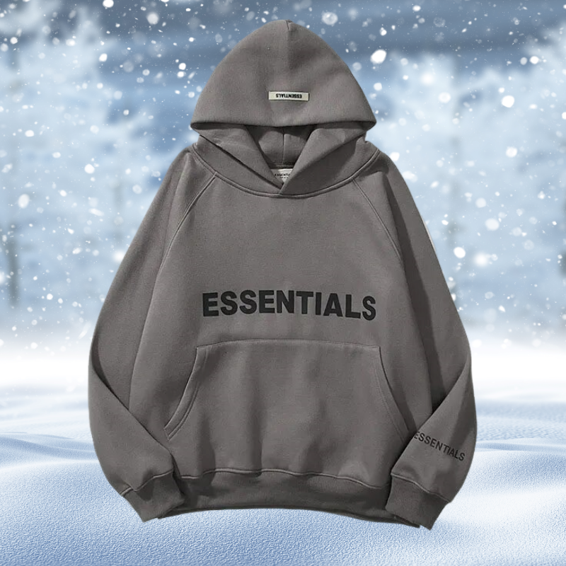 Damen Oversize Kapuzenpullover Großdruck Modern