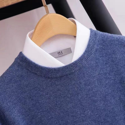 Herren Pullover Klassisch Rundhals Elegantes Design