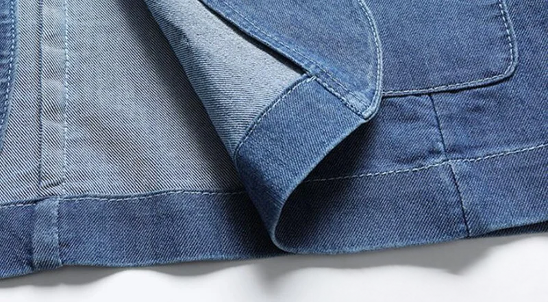 Herren Slimfit Blazer Denim Modern