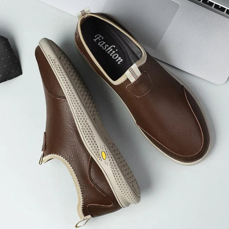 Herren Lederschuhe Business Schuhe Schwarz Elegant - Norvielle