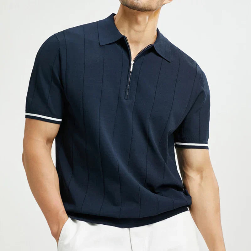 Herren Polo Slim Fit Elegantes Casual-Shirt