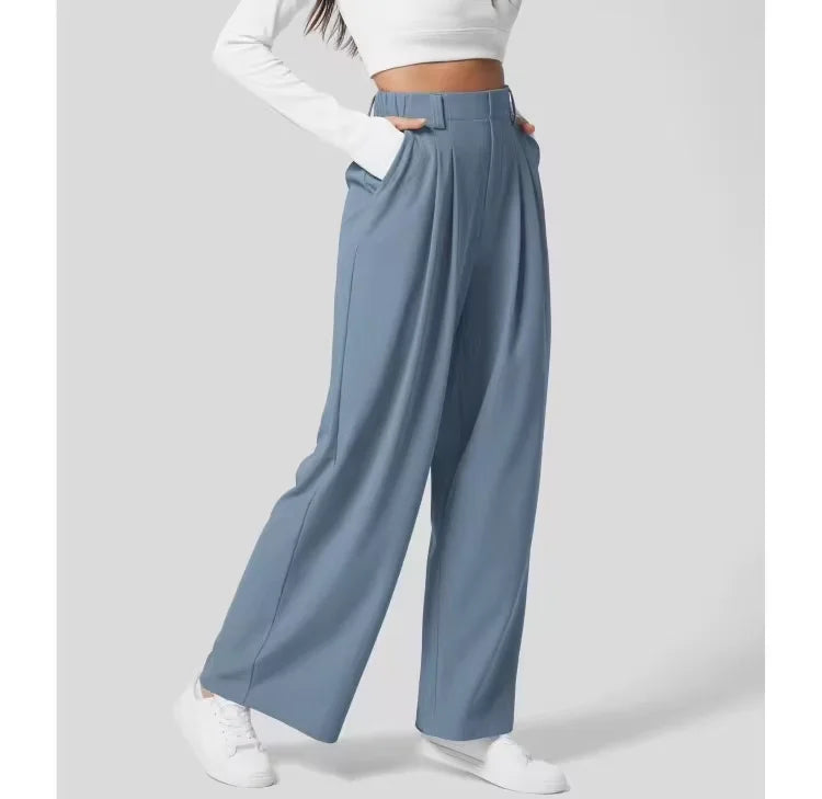 Damen High-Waist-Hose Elastisch Bequem