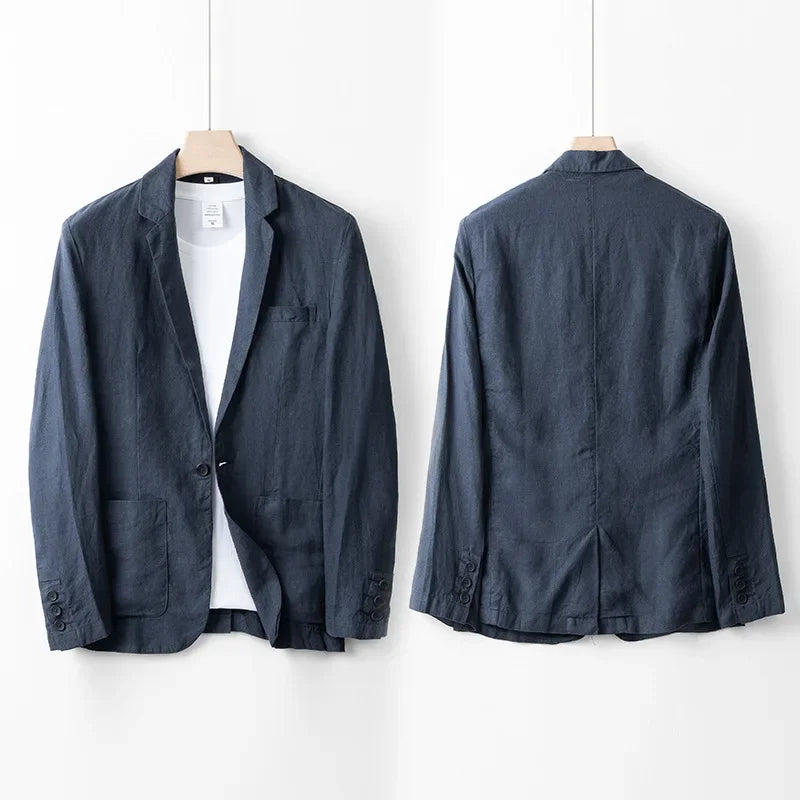 Herren Leinenblazer Leicht Sommer Modern - Norvielle
