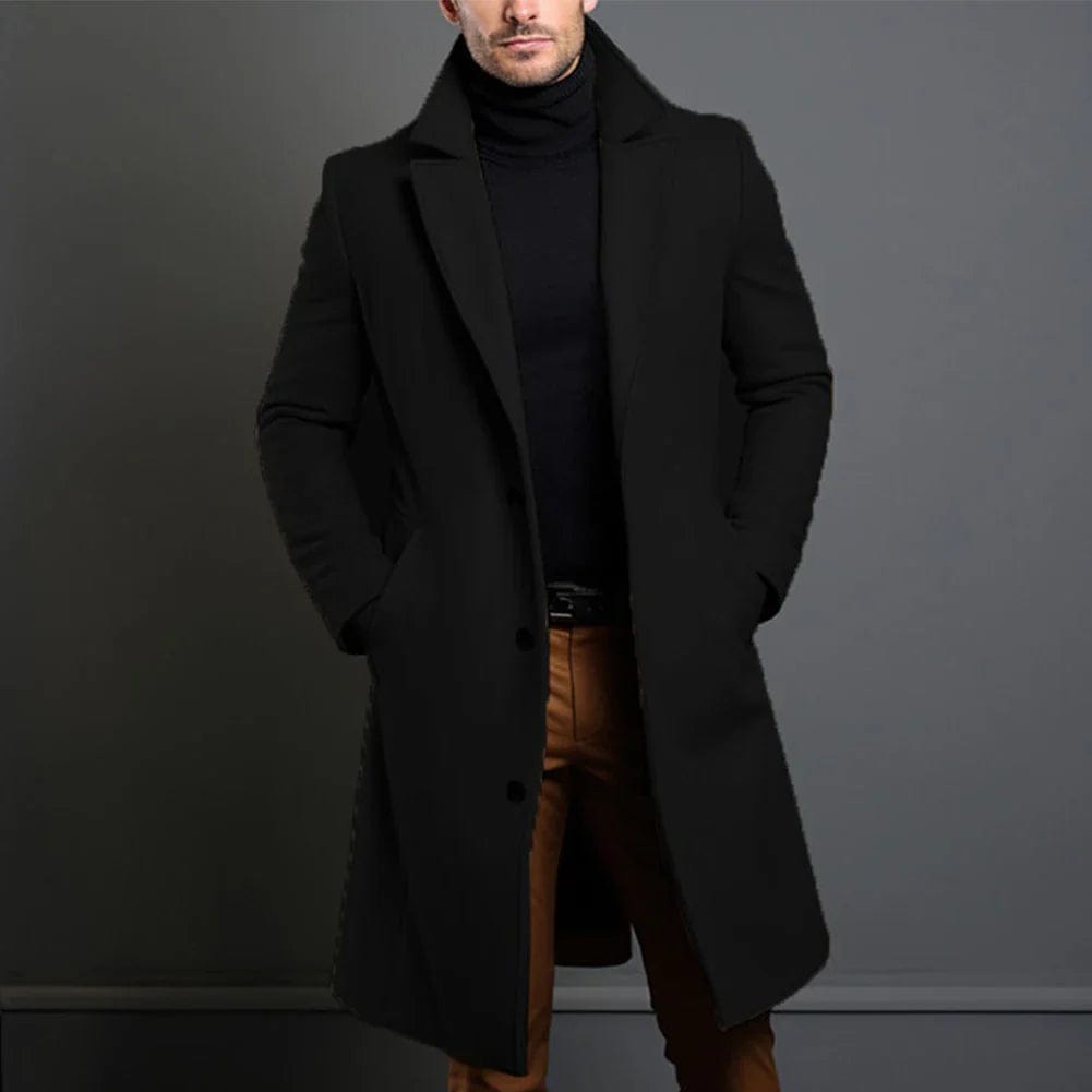 Französischer Damen Wollmantel Warm Wintermantel