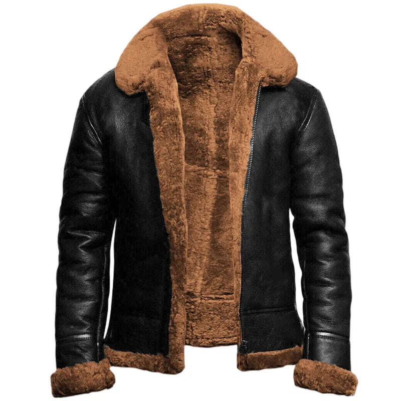 Lederjacke Damen Shearling Lederschutz