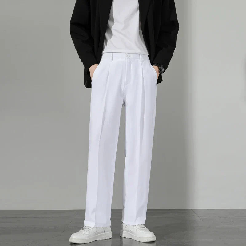 Herrenhosen Bequem Gerader Relaxed Fit