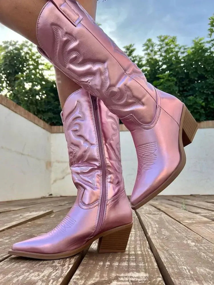 Geneva | Elegante Cowboy-Stiefel aus Metall Zendoo.de