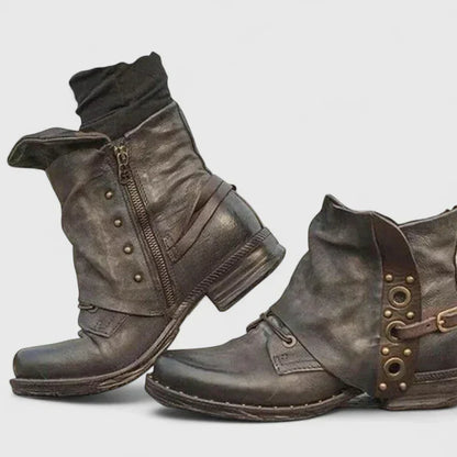 Damen Flats Einsteckschuh Verziert