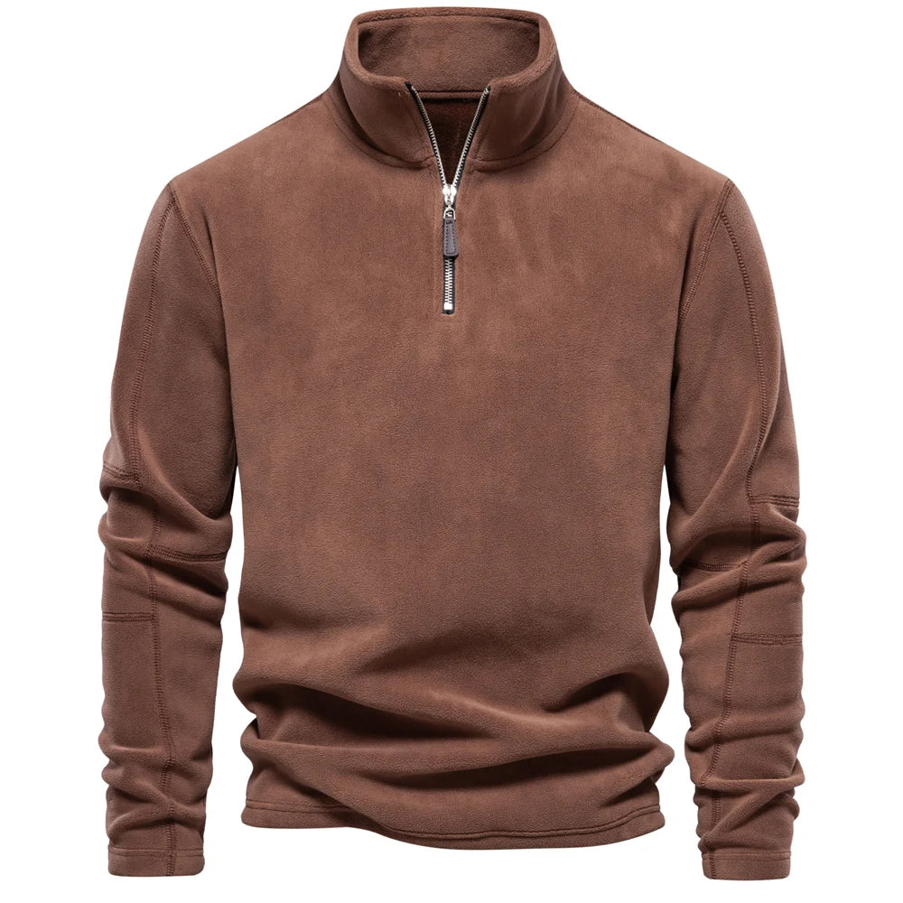 Damen Fleece Rollkragenpullover Warm