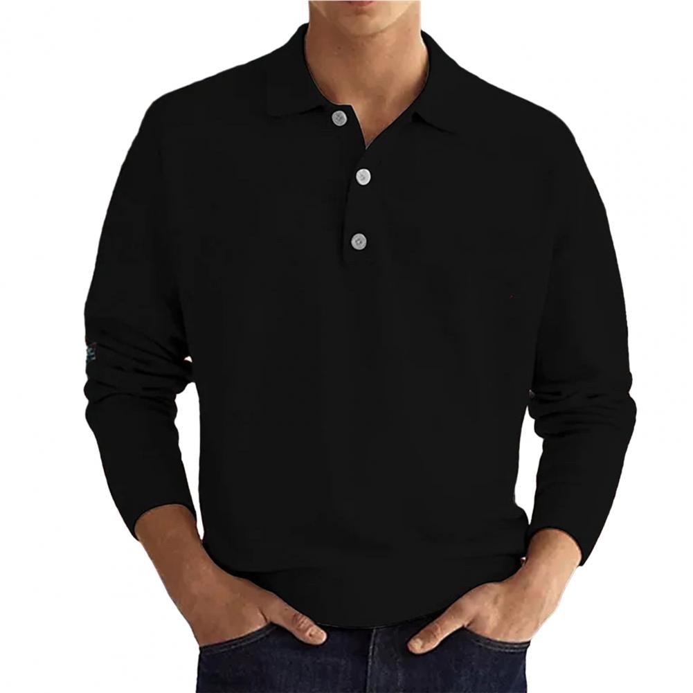 Herren Langarm-Poloshirt Klassisch