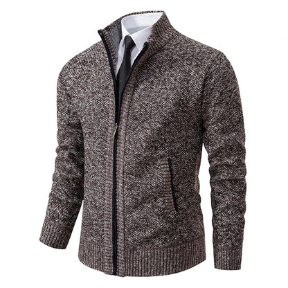 Damen Strickcardigan Reißverschluss Warm
