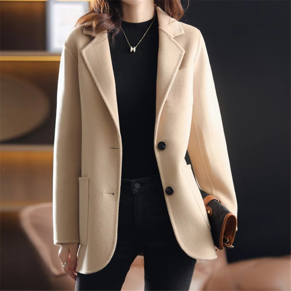 Damen Blazer Klassisch Zweiknopf Bürolook - Norvielle