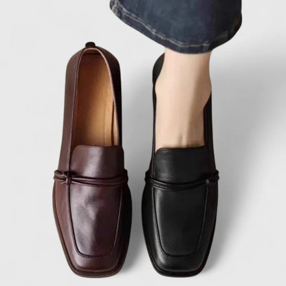 Damen Slip-On Loafer Schuhe Bequem Klassisch