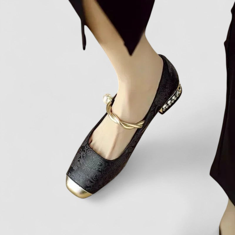 Damen Orthopädische Mary Jane Schuhe Flach Bequem