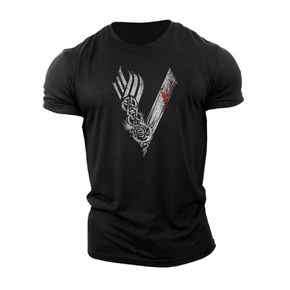 Herren T-Shirt Baumwolle Leicht Bequem Weiss - Norvielle