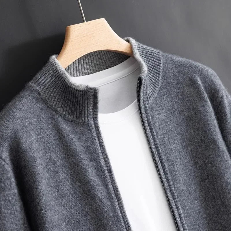 Herren Cashmere-Jacke Warme Winterjacke Elegant