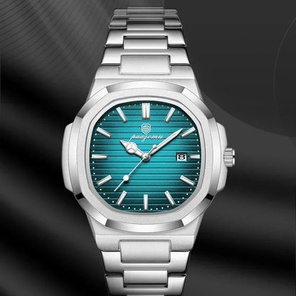 Herren Edelstahl Armbanduhr Slim Elegant